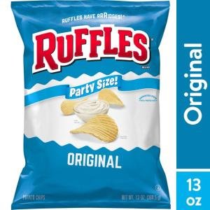 Ruffles Original Potato Chips Party Size, 13 oz