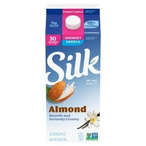 Silk Almond Milk Unsweetened Vanilla (64 FL OZ - Half Gallon)