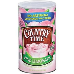 Country Time Pink Lemonade Mix - Makes 34 Qts.